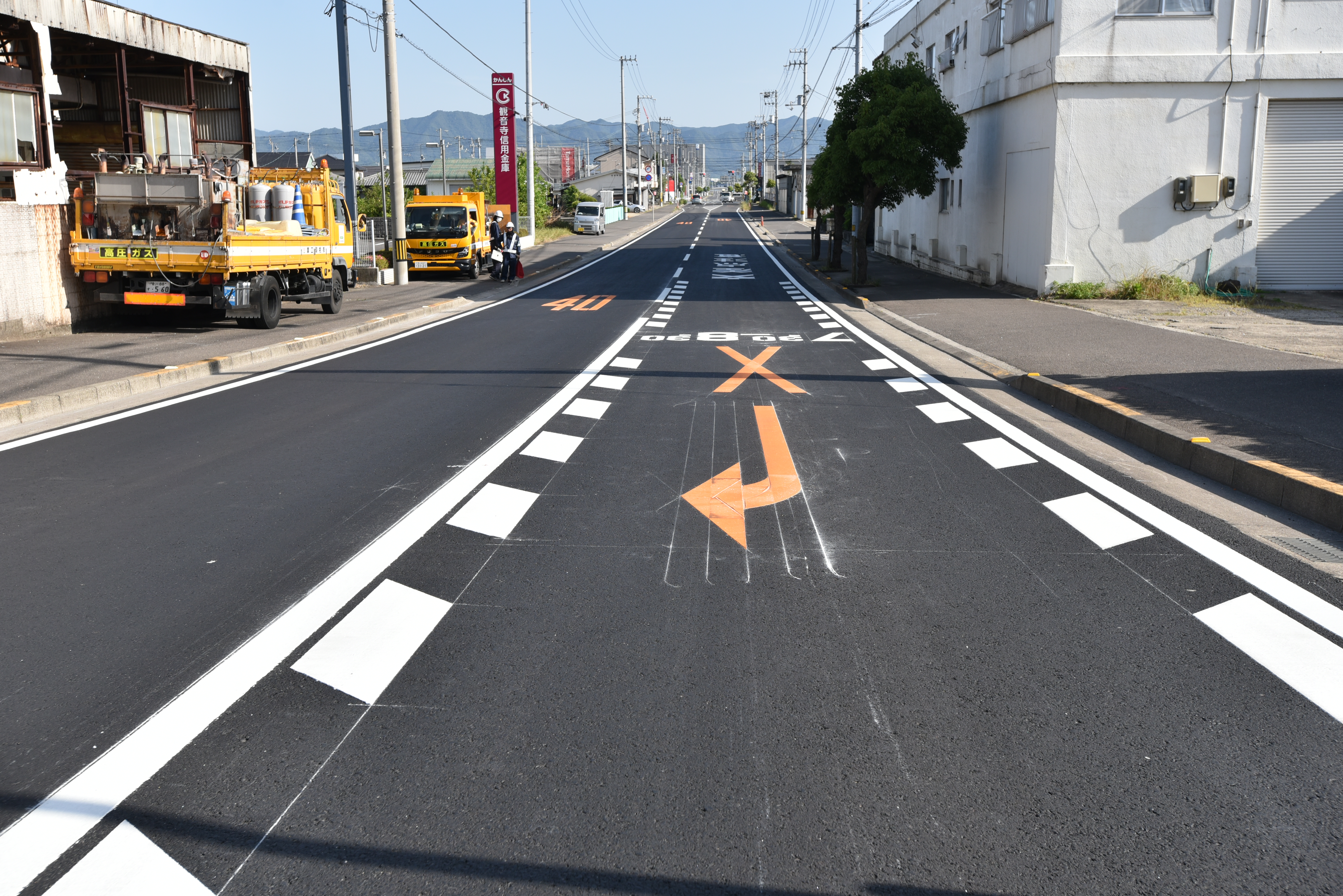 西道維第１１９号　県道丸亀詫間豊浜線　道路維持修繕工事（舗装工）